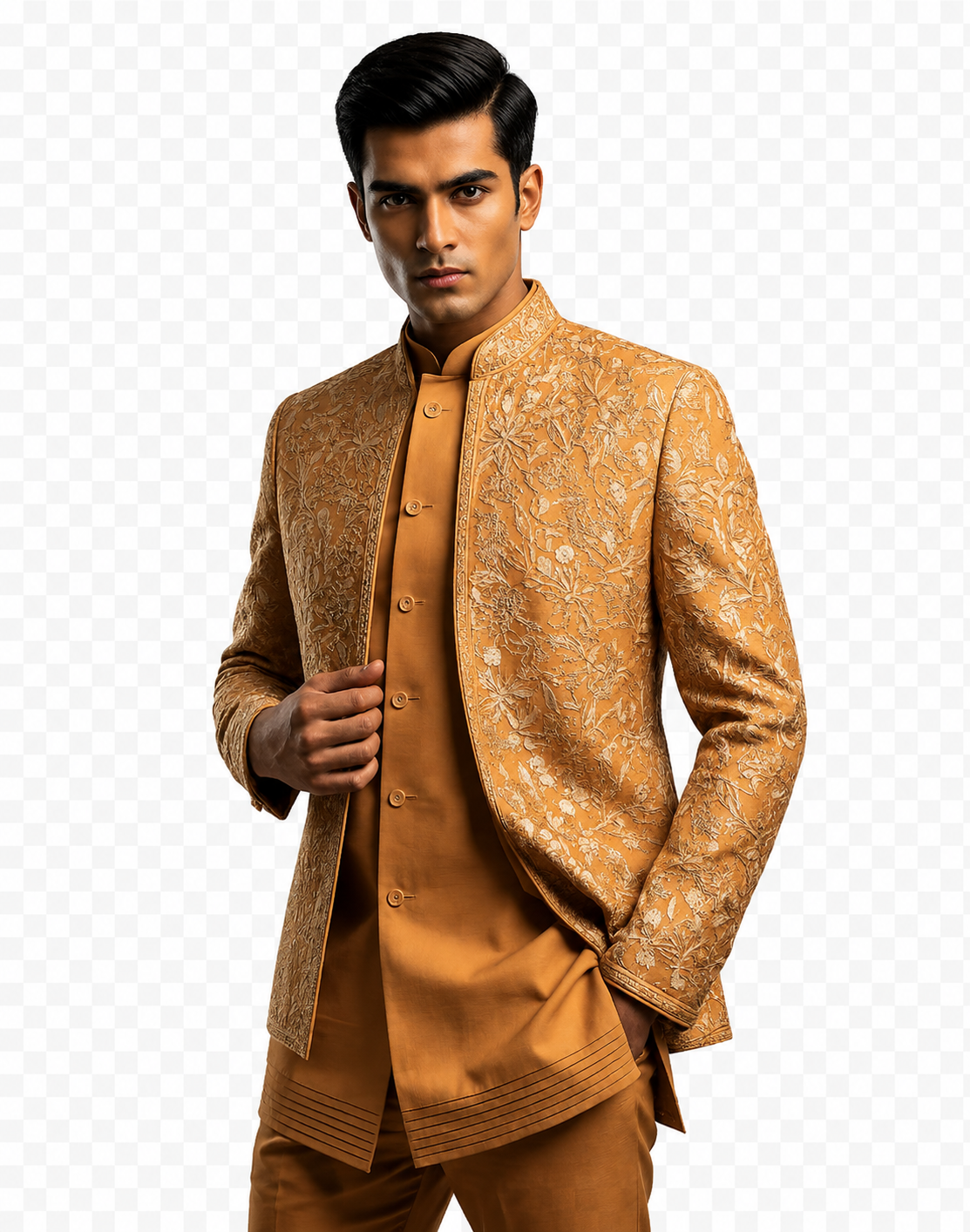 white sherwani