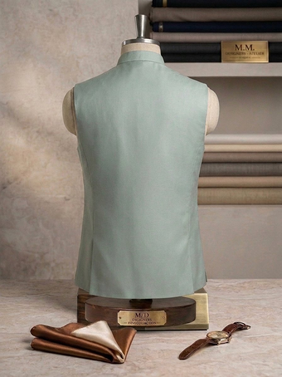 Antique Pista Embroidered Waistcoat